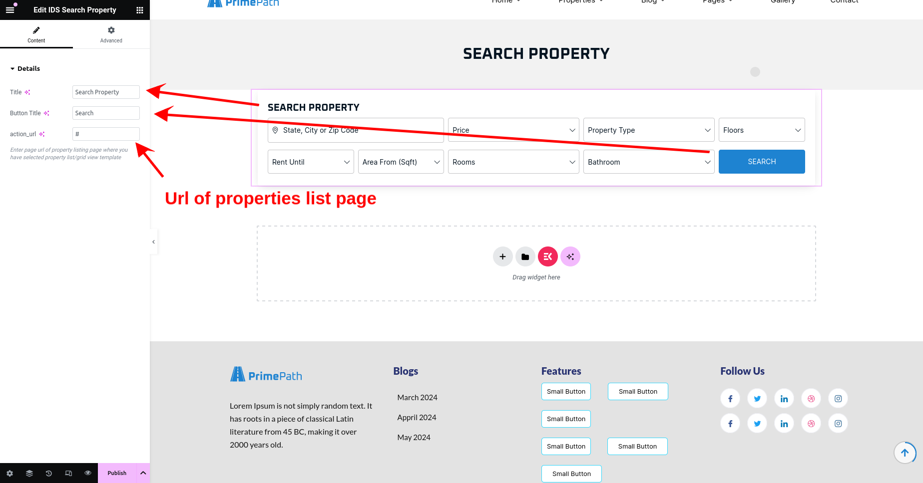 Real Estate Theme Documentation 19 Search property