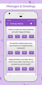 Birthday wishes app