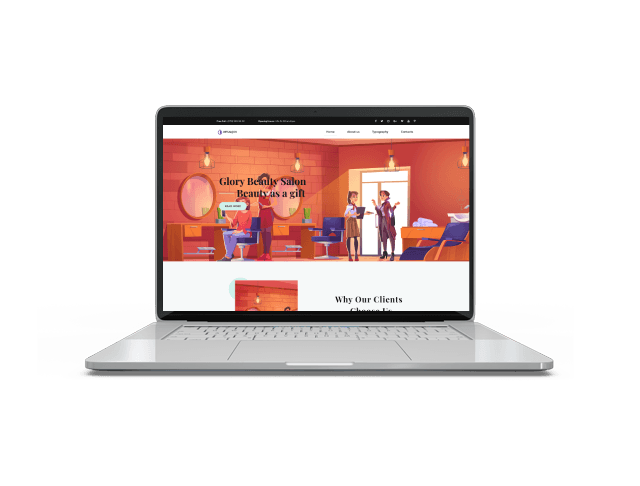 Best free wordpress themes for business 2 Salon Client