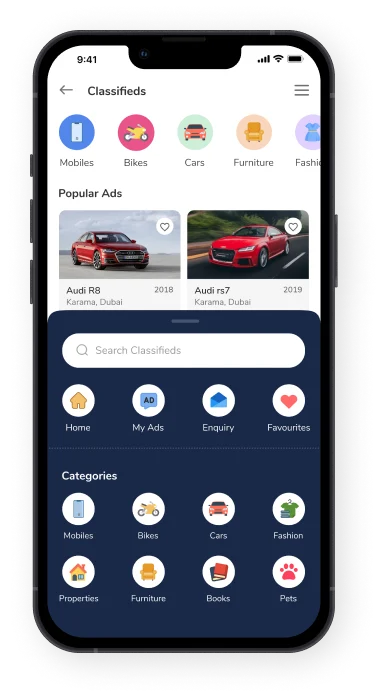 classified app development company